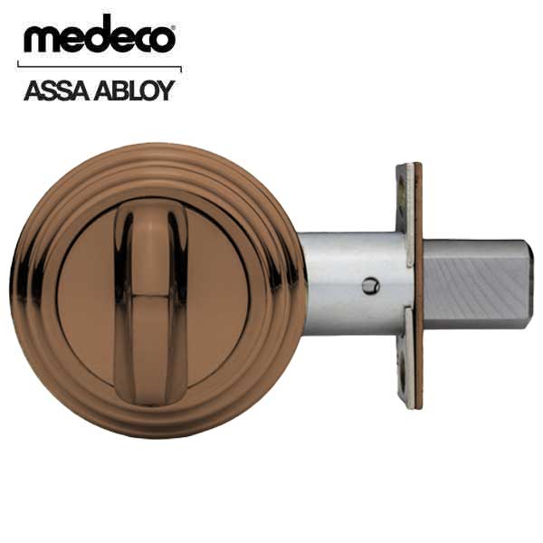 Medeco - Maxum Commercial Deadbolt - M3 - Single Cylinder - Pinned 6-Pin - 2-3/8" Backset - 24 - Dark Bronze - DLT Keyway - UHS Hardware