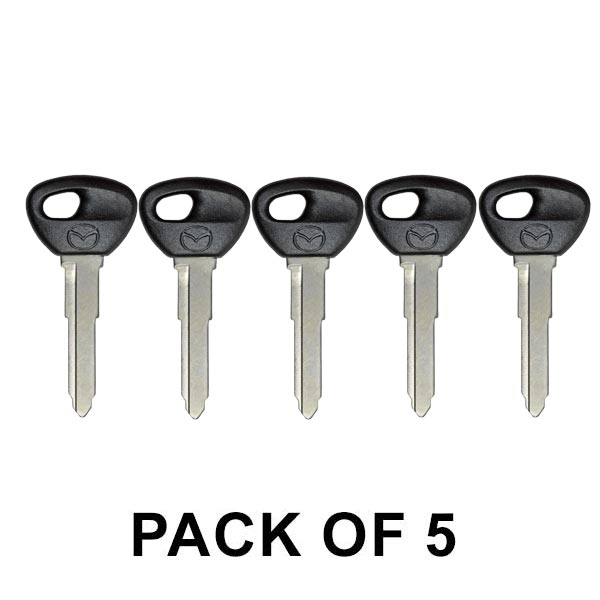 5 x 2000-2005 Mazda Transponder Keys / PN: BJYV-76-2GX / BJYD-76-2GX (8C Chip) (OEM) (Pack of 5) - UHS Hardware