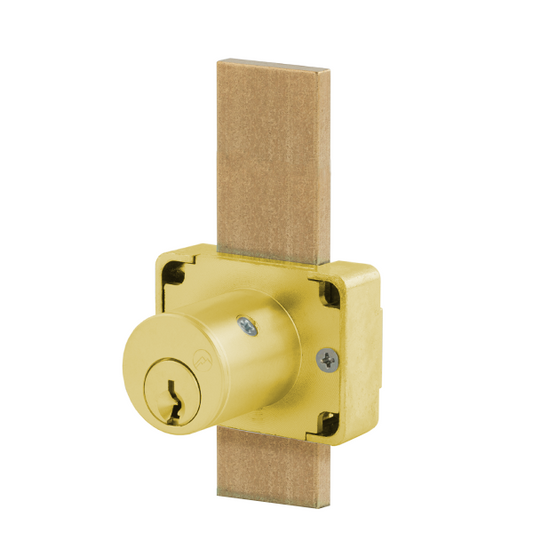 Olympus - 600DW - Drawer Deadbolt Lock - CCL R1 - Optional Cylinder Length - Long Bolt - Satin Brass - Optional Keying - Grade 1 - UHS Hardware