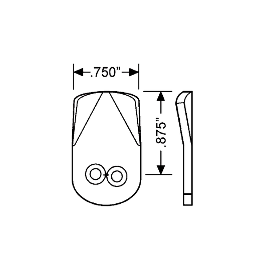 Olympus - 720 series - 3-D1 - 0.875" Short direct drive cam - UHS Hardware