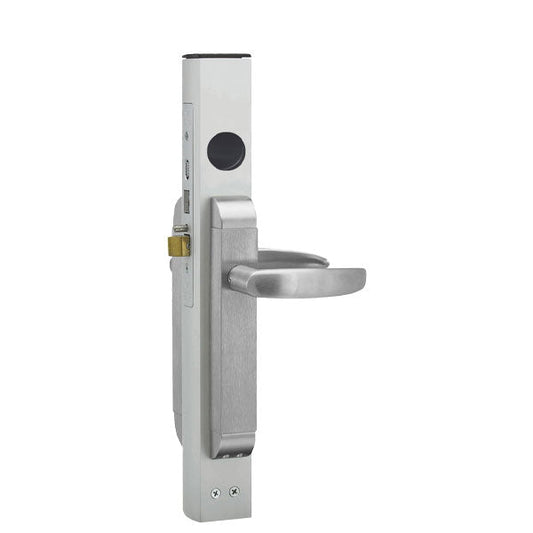 Adams Rite - 2190 - Dual Force Interconnected Boxed Lockset - 1-1/2" Backset - Less Strike - Satin Stainless Steel