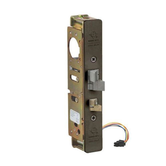 Adams Rite - 4300 - Steel Hawk E-Latch - Electrified Deadlatch - 1-1/2" Backset - Surface Mount - Std Jamb - Dark Bronze - 24VDC - UHS Hardware