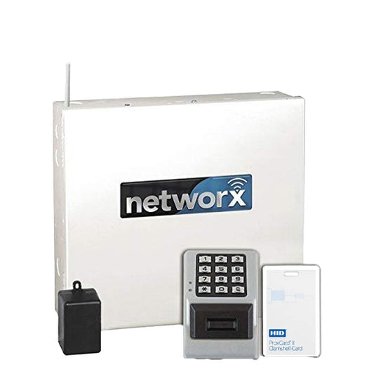 Alarm Lock Trilogy - NETPDK - Networked Wireless Proximity Keypad - 5000 Users - 35K Trail - Net Panel 2-Door Access Controller - Satin Chrome