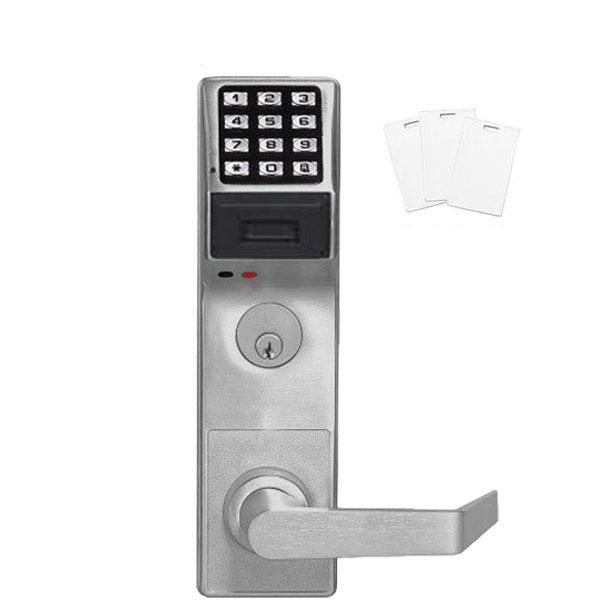 Alarm Lock Trilogy - PDL3500DBL - Deadbolt Digital PROX Mortise Lever Set w/ Audit Trail - Left Handed - 26D - Satin Chrome - UHS Hardware