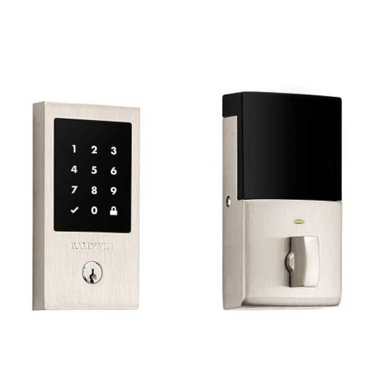 Baldwin Estate - 8225.ZW Minneapolis Electronic Smart Deadbolt - Singl Cyl - Z-Wave - 150 - Satin Nickel - Grade 2 - UHS Hardware
