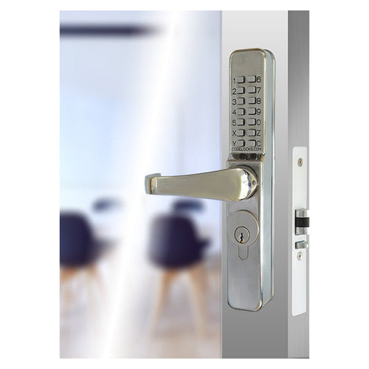 Code Locks - CL465 - Mechanical Lock - Medium Duty - Passage Function - Narrow Stile Code Lock - Stainless Steel - UHS Hardware