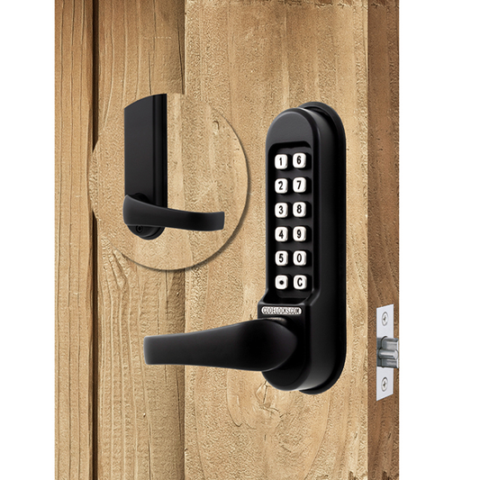 CodeLocks - CL515 - Mechanical Lock - Heavy Duty - Optional Backset - Tubular Mortise Latchbolt - Passage Function - Marine Grade