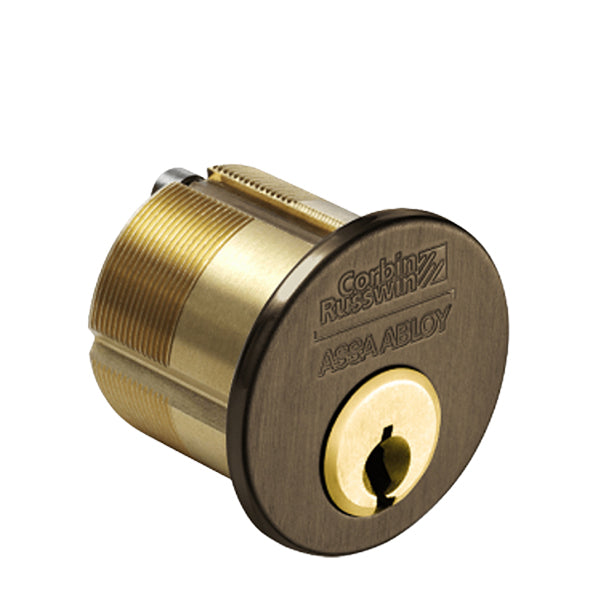 Corbin Russwin - 100 - Mortise Cylinder - 1-1/4" - Clover Cam - H6 Keyway - 613 - Oil Rubbed Bronze