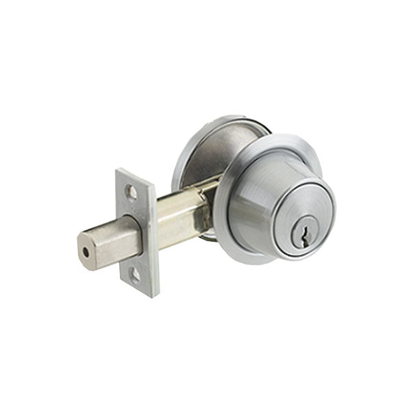 Cal-Royal - CB162 - Heavy Duty Double Cylinder Deadbolt - Satin Chrome - Grade 2