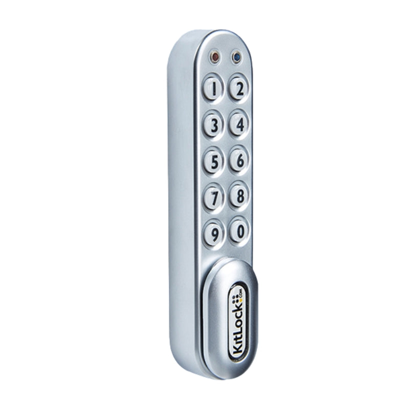 CodeLocks - KL1000-PS - Classic+ Electronic Kit Lock - No Pre-Assembly - Locker Lock - Optional Handing - Silver