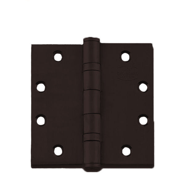 Cal-Royal - BB31 - Five Knuckle - Square Corner - Two Ball Bearing - 4-1/2" x 4-1/2" - Oiled Antique Bronze