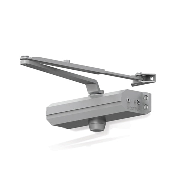 Falcon - SC61A-RwPA-AL-SLIM - PA Bracket - Light-Medium Duty Closer - SLIM Cover - Aluminum