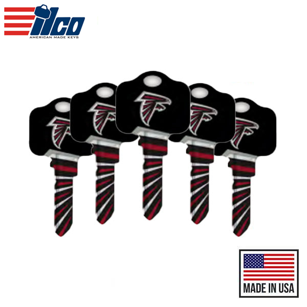 Ilco - NFL TeamKeys - Key Blank - Atlanta Falcons - KW1 (5 Pack)