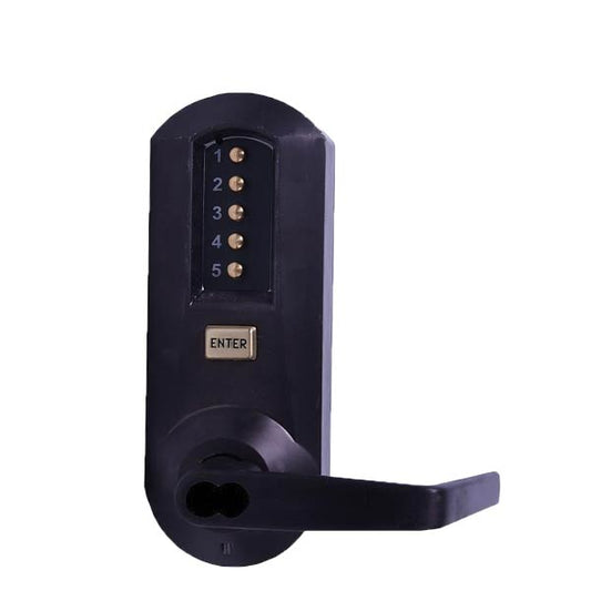 Simplex - 5041S - Mechanical Pushbutton Cylindrical Lever Set - FSIC - Winston Lever Set - 2¾" Backset - Dark Bronze - Grade 1