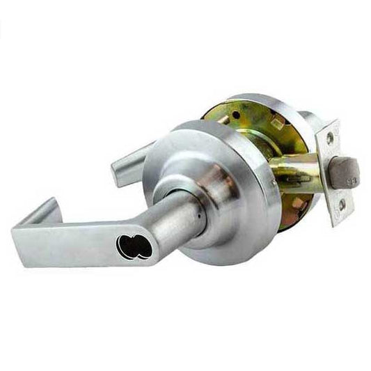 Commercial Lever Handle - SFIC IC Core - 2-3/4” Standard Backset - Satin Chrome - Entrance - Grade 1 - UHS Hardware
