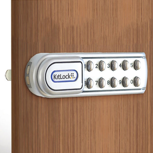 Code Locks - KL1200 - Electronic KitLock - Heavy Duty Locker Lock - Optional Handing - Silver - UHS Hardware