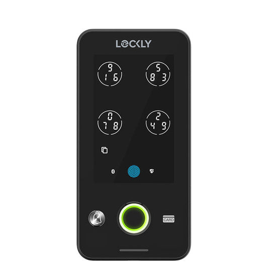 Lockly Guard INGRESS 302WA - Doorbell Smart Access Control - Fingerprint Reader - Wi-Fi-Bluetooth App Controlled - RFID - Matte Black