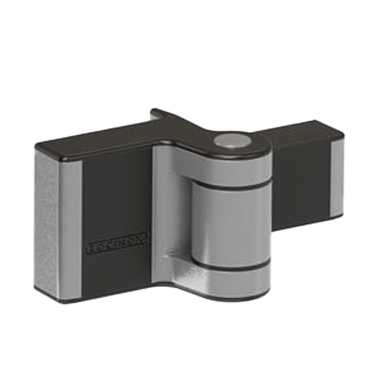 Locinox - Puma-9005 - 180° - Compact 2-Way Adjustable Surface Mounted Hinge - Black - Up to 132lbs