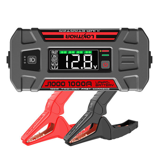 LOKITHOR - J1000 - Lithium Jump Starter - 1000A - w/LiFeP04 Safety Battery - 12V