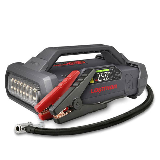 LOKITHOR - JA301 - Lithium Jump Starter - 150PSI Air Compressor - 2000A - USB Port - w/LED Flashlight - 12V - UHS Hardware