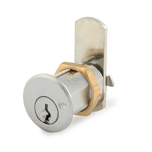 Olympus - DCR - 3/4” Barrel Diameter Cam Lock - Optional Cylinder Length - Satin Chrome - Optional Keying - Grade 1 - UHS Hardware