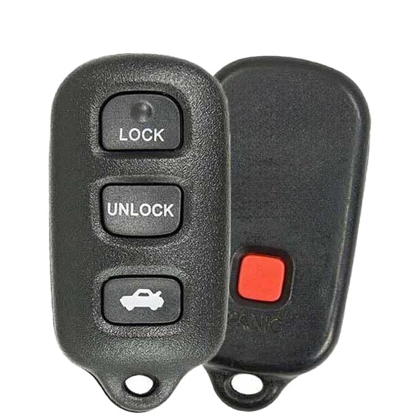 2002-2006 Toyota Camry Solara / 4-Button Keyless Entry Remote / PN: 89742-AA030 / GQ43VT14T (OEM Recase)