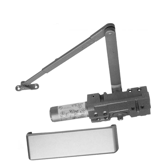 S.Parker - 441BC - Power Door Closer - Cast Iron Body - Adjustable - Backcheck - Aluminum