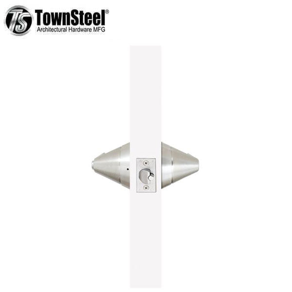 TownSteel - TRX-L - Ligature Resistant Cylindrical Lockset - Heavy Duty - Storeroom - Fire Rated - Stainless Steel - Grade 1 - UHS Hardware