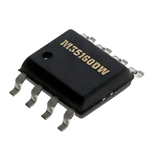 Close-up of the Xhorse 35160DW chip used with VVDI Prog for EEPROM replacement.