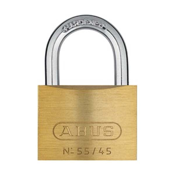 Abus - 55326 Padlock Brass 55/45 Optional Keying Locks & Cylinders