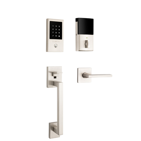 Baldwin Estate - 85390 - Minneapolis Sectional Z-Wave Handleset - Touch Screen - 056 - Lifetime Satin Nickel - Optional Handed - Grade 2 - UHS Hardware