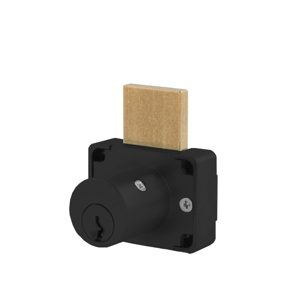 Olympus - 200DW - Drawer Deadbolt Lock - D4291 4-pin - Optional Cylinder Length - Standard Length Bolt - Matte Black - Optional Keying - Grade 1 - UHS Hardware