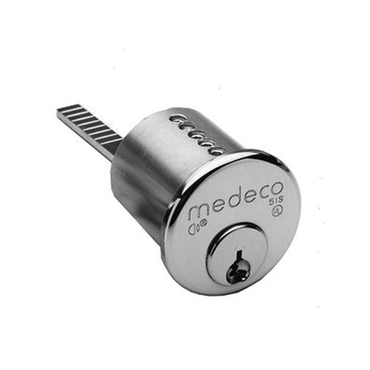 Medeco - 100400HT - M3 - High Security - 1-1/2" Rim Cylinder - 26 - Satin Chrome - DL Keyway - Grade 1 - UHS Hardware