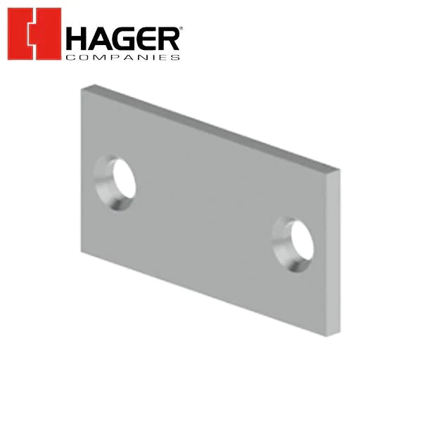 Hager - 336A - Door Edge Filler Plate - 161 Prep - 1-1/8" x 2-1/4" - Prime Coat