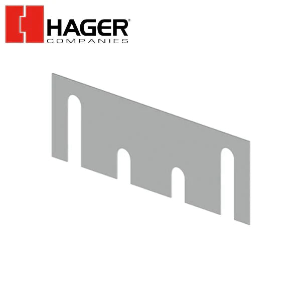 Hager - 337A - Template Hinge Shim - 4.5" - Prime Coat
