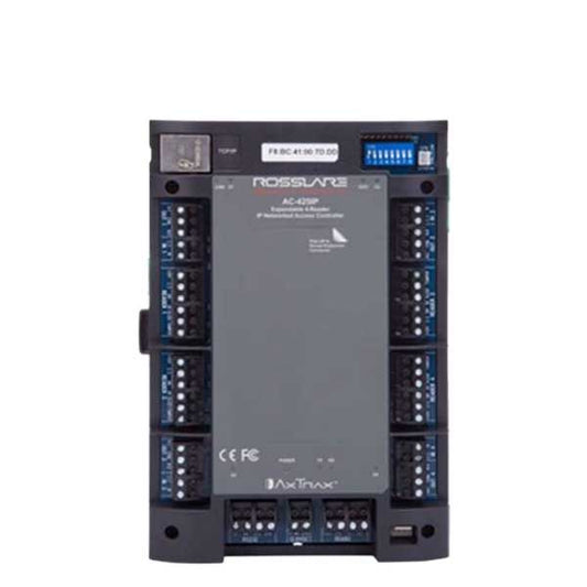 Rosslare - AC425IP - Expandable Networked Access Control Panel - DIN Housing - 4 Readers - TCP/IP - 30K Users - 20K Event History - 12VDC - UHS Hardware