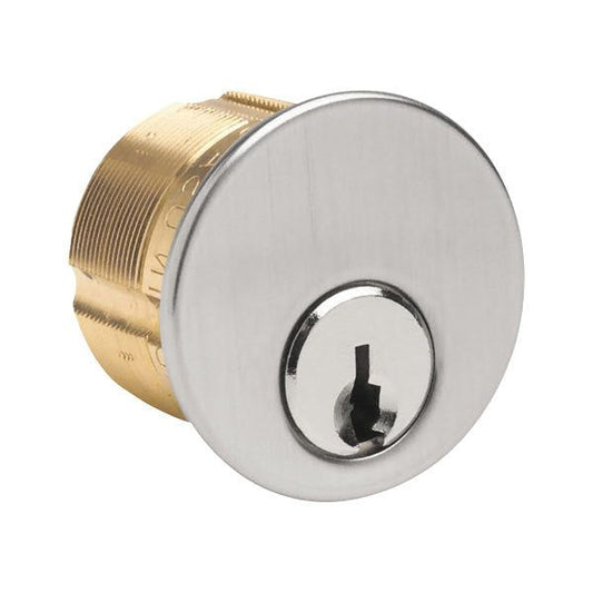 ILCO - 7205 - Mortise Cylinder - 5 Pin - 1 1/4" - Schlage C & E - Standard Cam - KA2 - 26D - Satin Chrome - Grade 1 - UHS Hardware