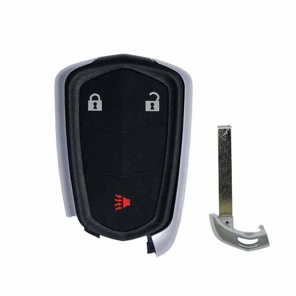 2014-2019 Cadillac / 3-Button Smart Key SHELL for HYQ2AB / HYQ2EB (SKS-CAD-016) - UHS Hardware
