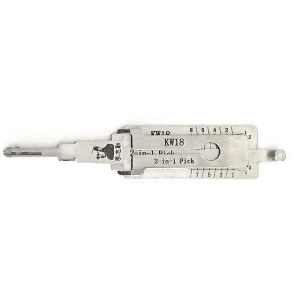 ORIGINAL LISHI - KW18 / KA33 Kawasaki Motor Bikes / 2-in-1 Pick & Decoder - Anti Glare - UHS Hardware