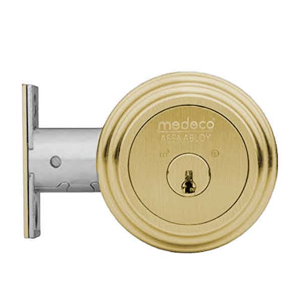 Medeco - 11JC623 - Maxum Commercial - M3 BiLevel - Double Deadbolt - 2-3/8" Backset - 05 - Bright Brass - DLT Keyway - Grade 1 - UHS Hardware