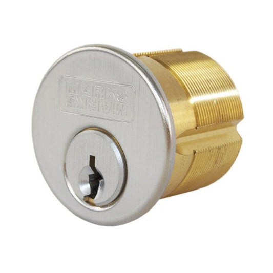 Marks USA - 2182-26D-1C - Mortise Cylinder - 1-1/8" - KD - 26D - Satin Chrome - UHS Hardware