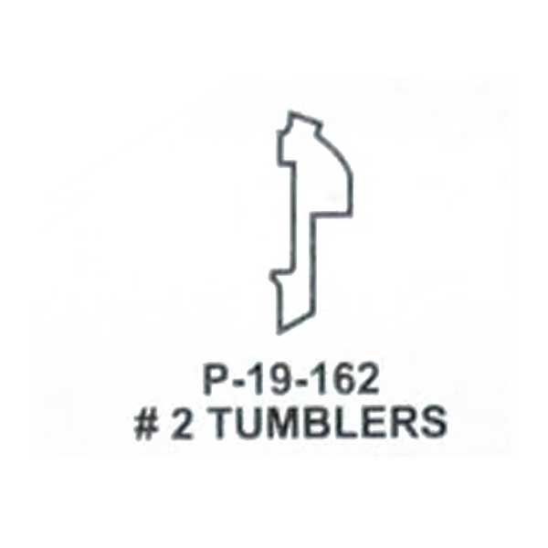 Honda / Acura / HO03 / High Security Tumbler #2 / Split / P-19-162 (ASP) (25 Pack) - UHS Hardware