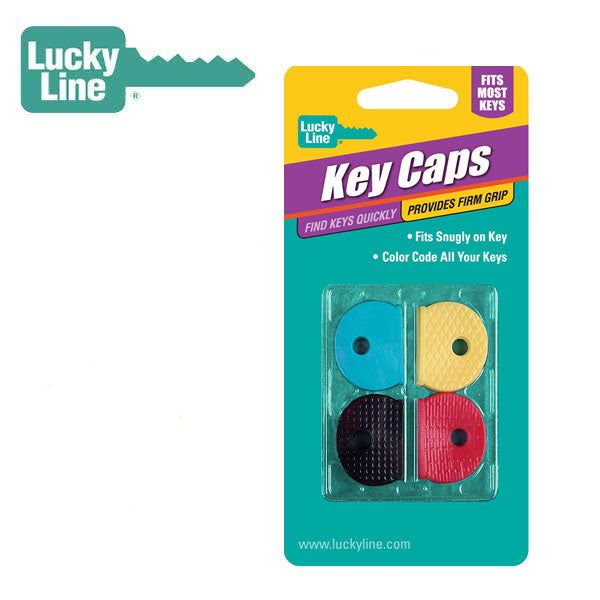 LuckyLine - 16504 - Key Cap - Standard Size - Assorted Colors (4 Pack) - UHS Hardware