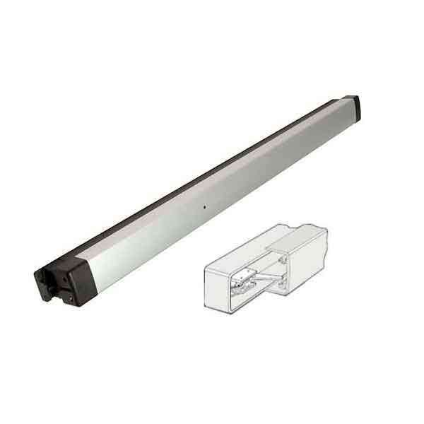 Adams Rite - 8099 - Narrow Stile - Electrified Surface Exit Device - Dummy Function - (M1) Monitor Switch - 36" - Anodized Aluminum - UHS Hardware