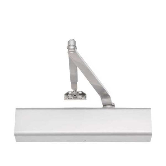Norton - 8501 - Tri-Packed Manual Door Closer - Full Cover - Adjustable Arm - Sizes 1-6 - Satin Aluminum - Grade 1 - UHS Hardware