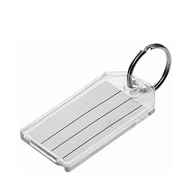 LuckyLine - 20402 - Key Tag with Ring - Clear 2 Pack - UHS Hardware