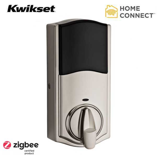 Kwikset - SmartCode 914 - Electronic Traditional Deadbolt w/ Home Connect / Zigbee / SmartKey Technology- 15 - Satin Nickel - UHS Hardware