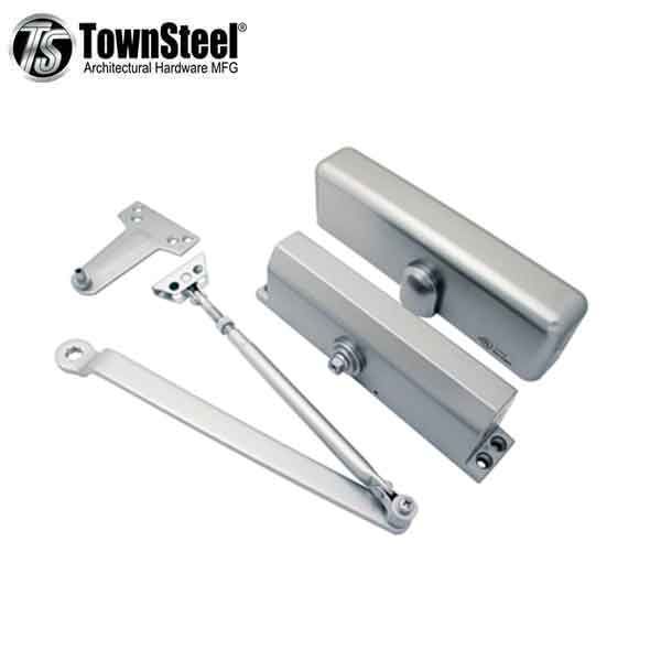 TownSteel - TDC-90- Commercial Door Closer - Standard Arm - Aluminum Body & Finish - Grade 1 - UHS Hardware