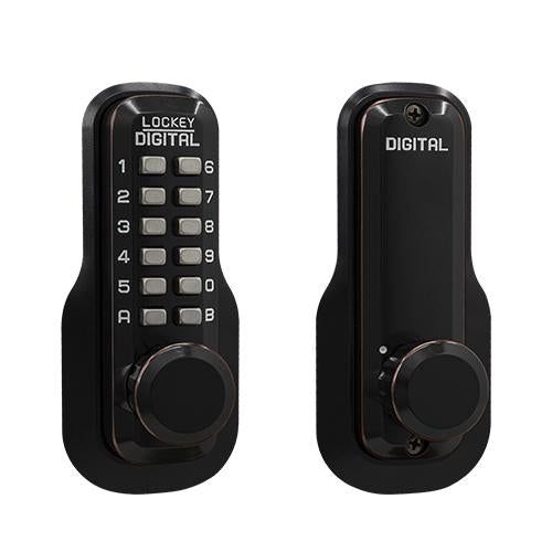 Lockey - M230 Mechanical Keyless Deadlocking Spring Latch Oil Rubbed Bronze Locks & Cylinders