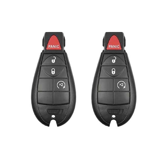 2x 2008-2013 Chrysler Dodge / 4-Button Fobik Key / M3N5WY783X (AFTERMARKET) (2 For 1) - UHS Hardware